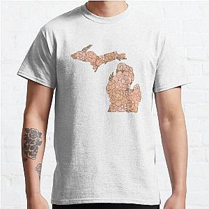 Michigan States Flowers Classic T-Shirt