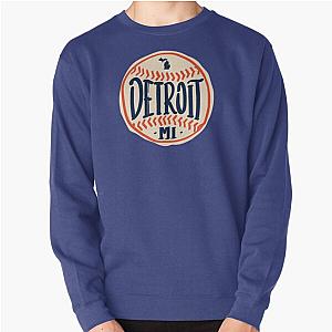 Detroit Michigan Hand Drawn Script Design Pullover Sweatshirt