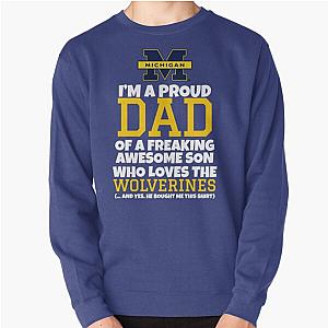 Michigan Dad Cheesy T-Shirt Pullover Sweatshirt