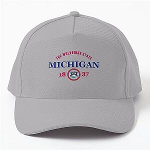 Michigan Pride Flag Native The Wolverine State  Baseball Cap