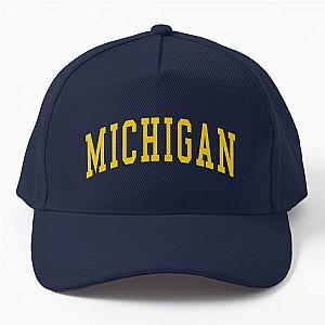 Michigan - college university font letters Baseball Cap