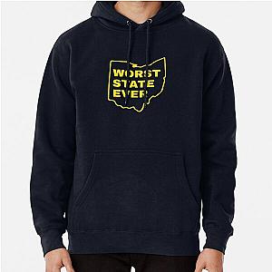 Worst State Ever Michigan Fan Pullover Hoodie