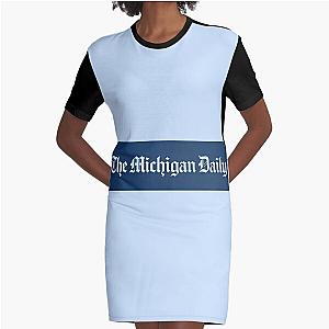 michigan daily Graphic T-Shirt Dress