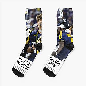 The Michigan Daily Front Cover 11024 (Michigan vs. Washington -- National Championship Game) Socks