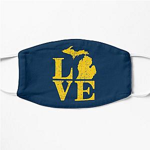 Love Michigan Vintage MI Wolverine State Pride Flat Mask