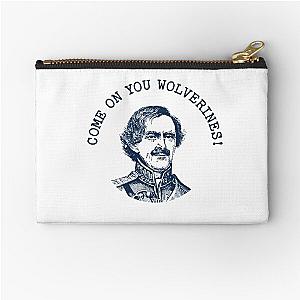 George Armstrong Custer Michigan Come On You Wolverines  Zipper Pouch