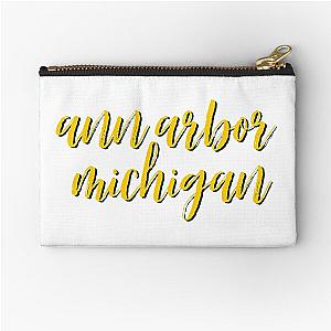 ann arbor, michigan Zipper Pouch