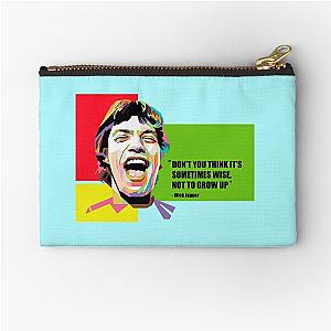 Mick Jagger - Wise Not To Grow Up Zipper Pouch