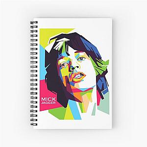 WPAP Mick Jagger Spiral Notebook