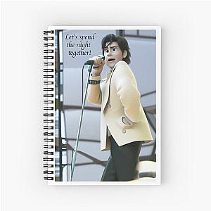 Mick Jagger caricature Spiral Notebook