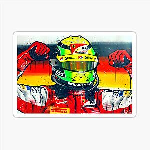 Mick Schumacher 2020 F2 Champion - Graffiti Painting by DRAutoArt Sticker