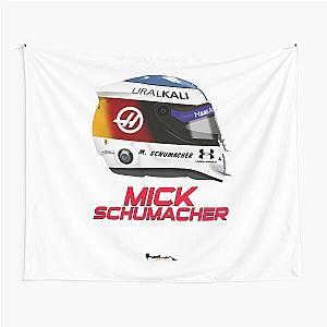 Mick Schumacher Spa 2021 Tribute Helmet Tapestry
