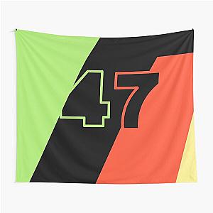 2021 Mick Schumacher F1 Helmet Design Tapestry