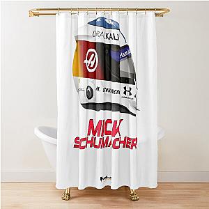 Mick Schumacher Spa 2021 Tribute helmet Shower Curtain