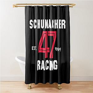 Mick Schumacher Racing Shower Curtain