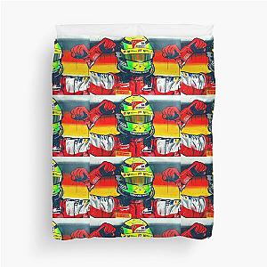 Mick Schumacher 2020 F2 Champion - Graffiti Painting by DRAutoArt Duvet Cover