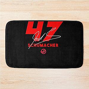 47 Mick Schumacher 2022 Red White Bath Mat