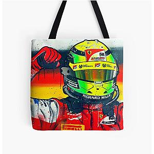 Mick Schumacher 2020 F2 Champ Graffiti Painting by DRAutoArt Tote Bag