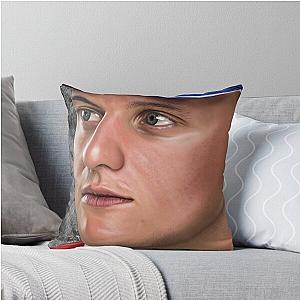 Drawing of Mick Schumacher Throw Pillow