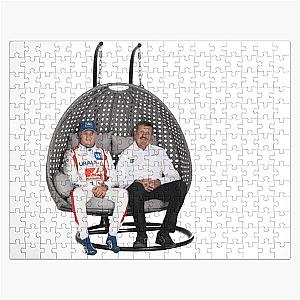 Guenther Steiner Mick Schumacher Aldi Brochure Chair Jigsaw Puzzle