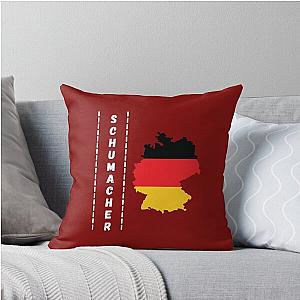 Mick Schumacher Germany Throw Pillow  becomes  Mick Schumacher Germany Throw Pillow