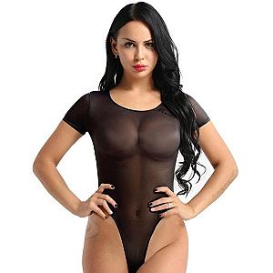 Transparent High Cut One Piece Swimsuit Micro Bikini MB1801