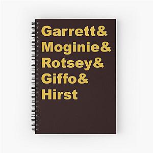 Midnight Oil -Giffo lineup Spiral Notebook