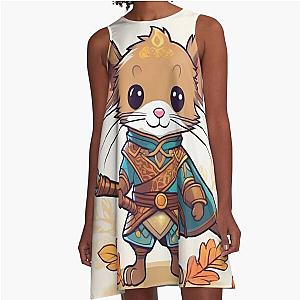 Whiskblade: The Mighty Mouse Warrior A-Line Dress