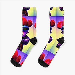 Mighty Mouse AI Art Design Socks