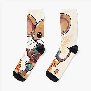 Whiskblade: The Mighty Mouse Warrior Socks