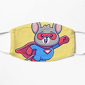 "Mighty Mouse Superhero: Cartoon Vector Illustration" Flat Mask