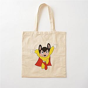 Mega Retro Mighty Mouse Cotton Tote Bag