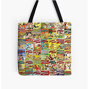 Mighty Mouse All Over Print Tote Bag