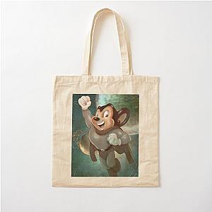 Mighty Mouse Anaglyph 3d pop-art illustration Cotton Tote Bag