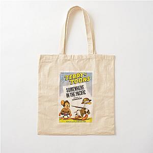 1940's Vintage Retro Poster Mighty Mouse Cartoon Cotton Tote Bag