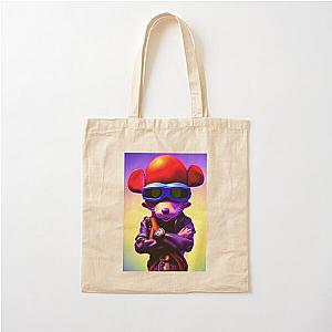 Mighty Mouse AI Art Design Cotton Tote Bag