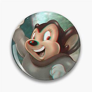 Mighty Mouse Anaglyph 3d pop-art illustration Pin