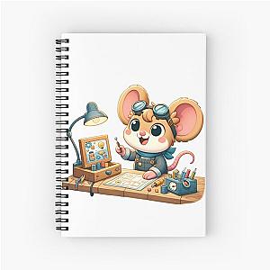 Mighty Mouse the Inventor Spiral Notebook