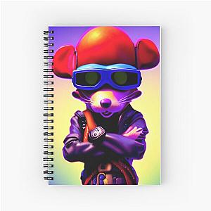 Mighty Mouse AI Art Design Spiral Notebook