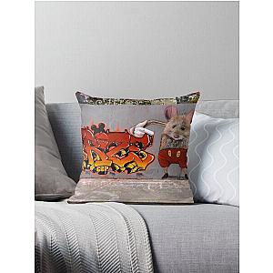 I am Mighty Mouse Throw Pillow