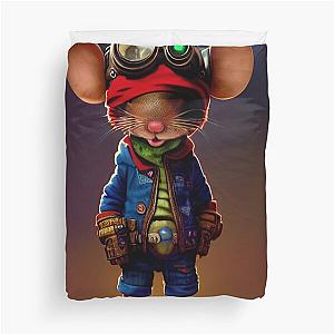 Mighty Mouse AI Art Design Duvet Cover