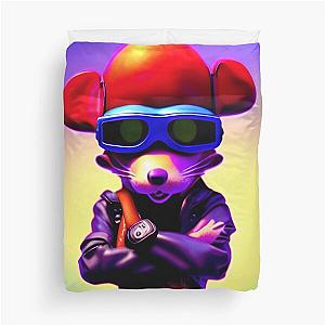 Mighty Mouse AI Art Design Duvet Cover