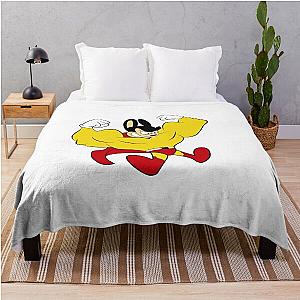 Retro Mighty Mouse 2 Throw Blanket