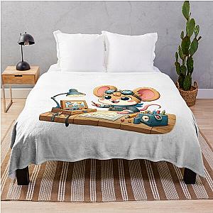 Mighty Mouse the Inventor Throw Blanket