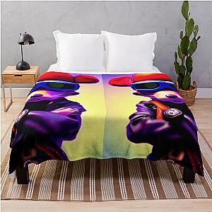 Mighty Mouse AI Art Design Throw Blanket