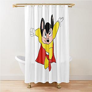 Mega Retro Mighty Mouse Shower Curtain