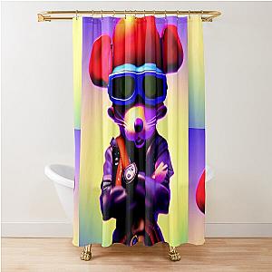 Mighty Mouse AI Art Design Shower Curtain