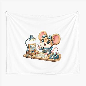 Mighty Mouse the Inventor Tapestry