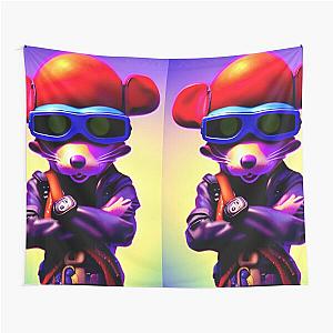 Mighty Mouse AI Art Design Tapestry