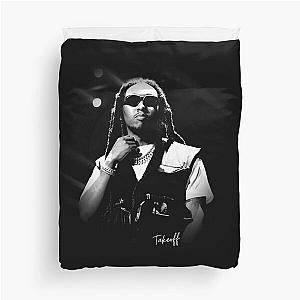 Migos rapping Takeoff Duvet Cover